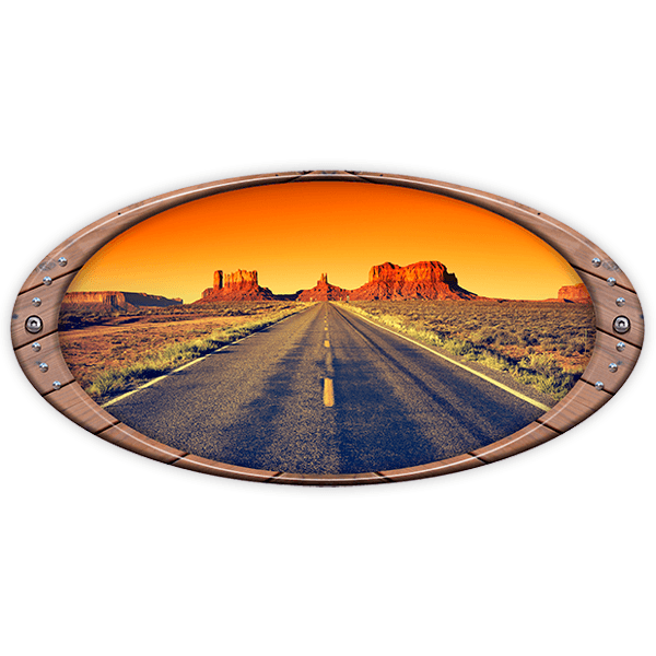 Camper van decals: Elliptical frame Grand Canyon