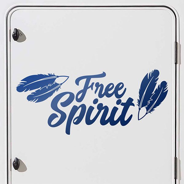 Camper van decals: Free Spirit