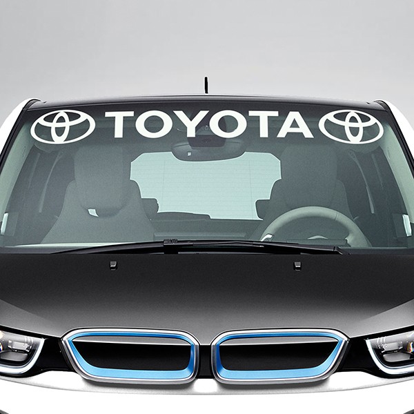 Car & Motorbike Stickers: Toyota Windshield Sunstrip with logos