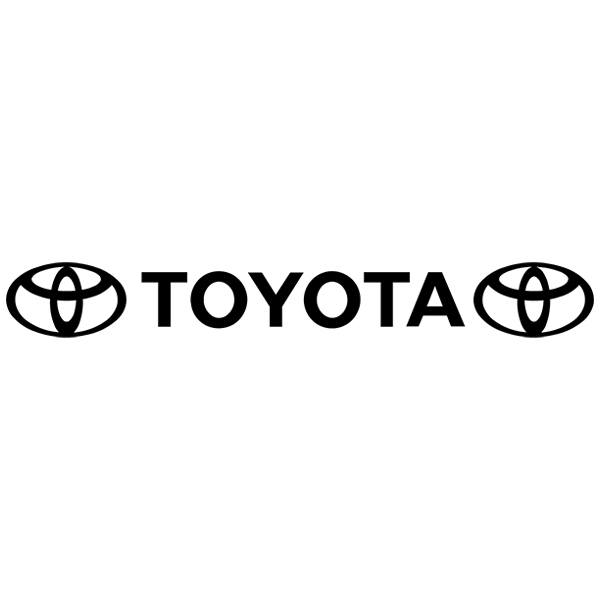 Car & Motorbike Stickers: Toyota Windshield Sunstrip wit