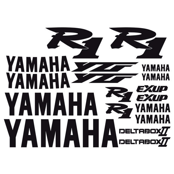Car & Motorbike Stickers: Kit Yamaha YZF R1 2000