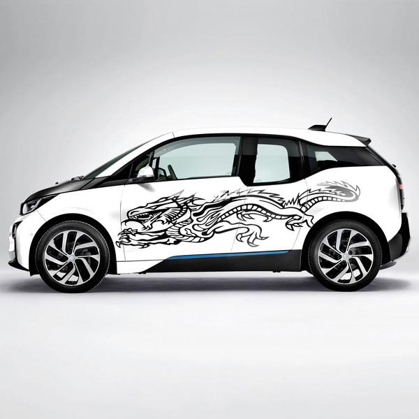 Chinese Dragon Car Side Decal 0