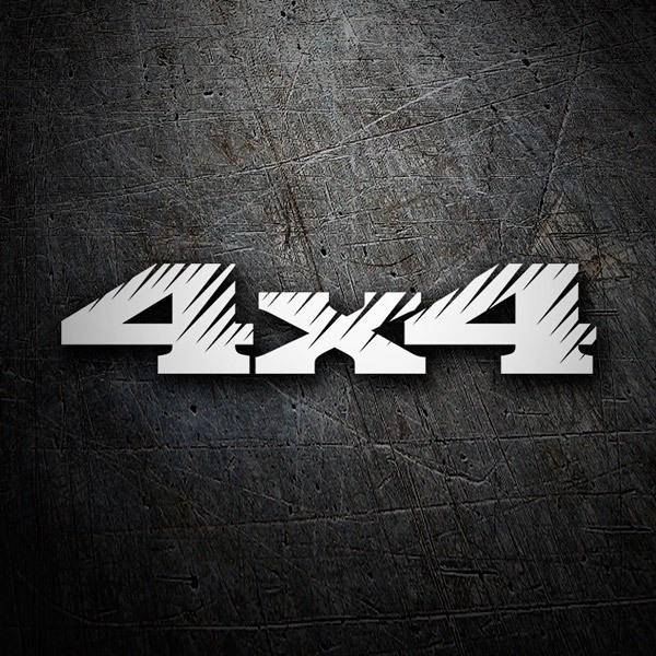 Car & Motorbike Stickers: 4x4 Torn with Cut Effect