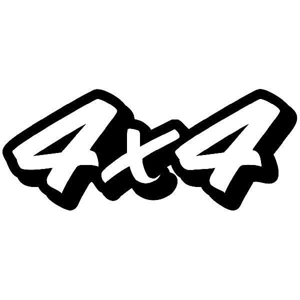 Car & Motorbike Stickers: 4x4 Hand Drawn