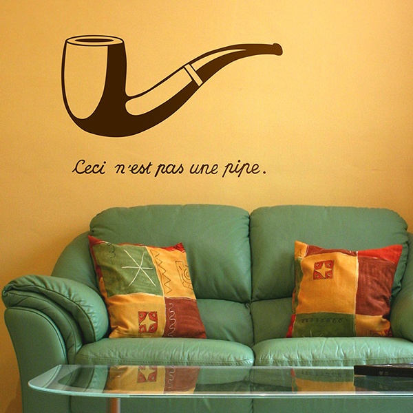 Wall Stickers: Pipe Magritte 0