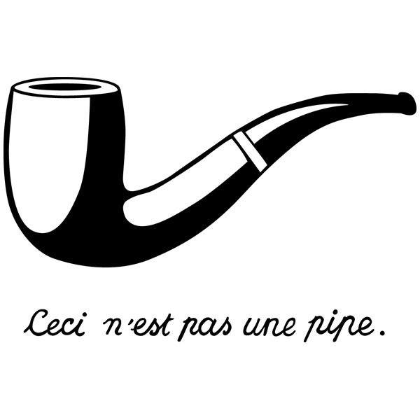 Wall Stickers: Pipe Magritte