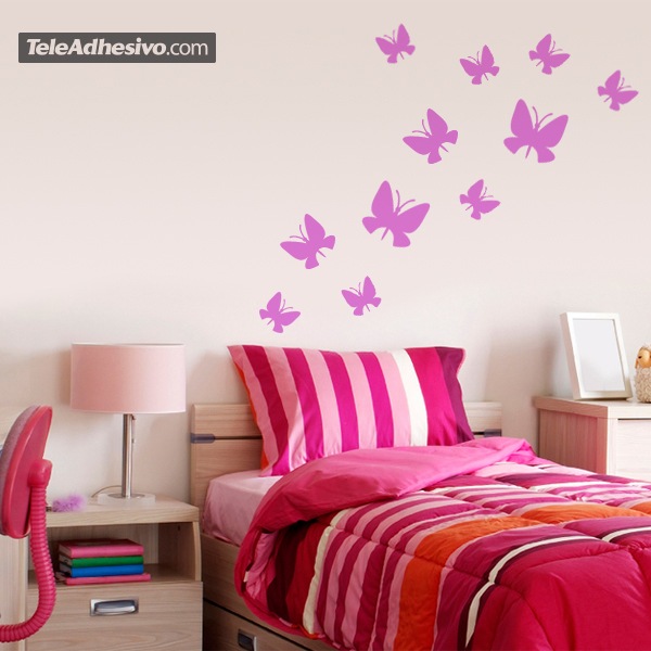 Wall Stickers: Kit 24 Butterflies