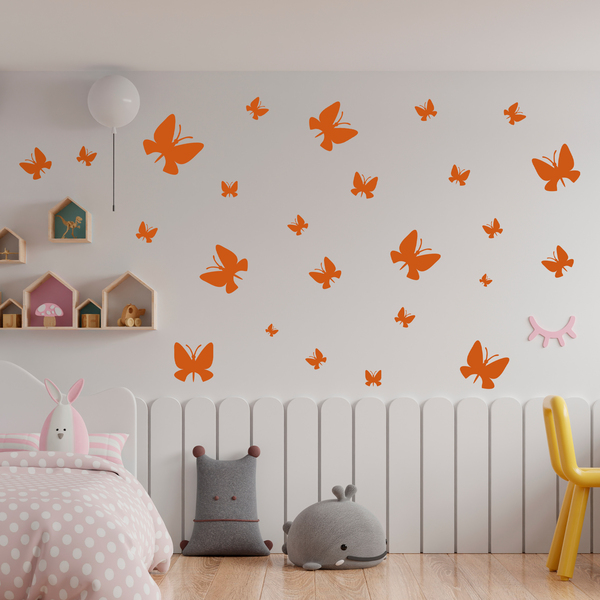 Wall Stickers: Kit 24 Butterflies