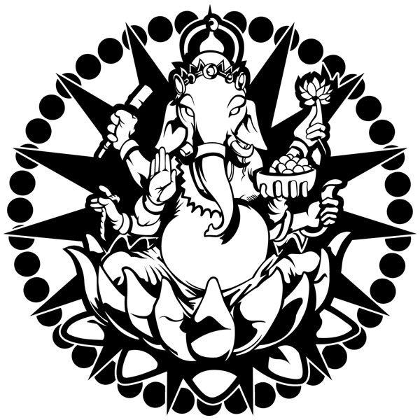 Wall Stickers: Ganesha Mandala