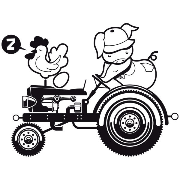 Stickers for Kids: Tractor