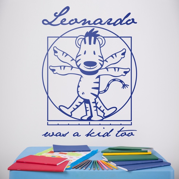 Stickers for Kids: Vitruvian tiger, Leonardo Da Vinci 0