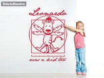 Stickers for Kids: Vitruvian tiger, Leonardo Da Vinci 2