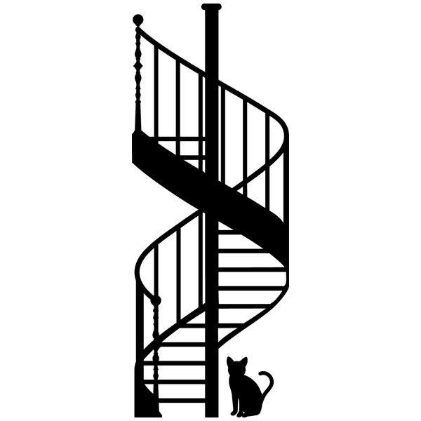 Wall Stickers: Spiral Stairs