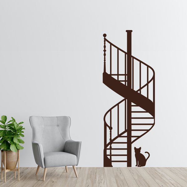 Wall Stickers: Spiral Stairs