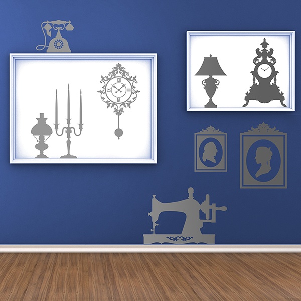 Wall Stickers: kit vintage furniture