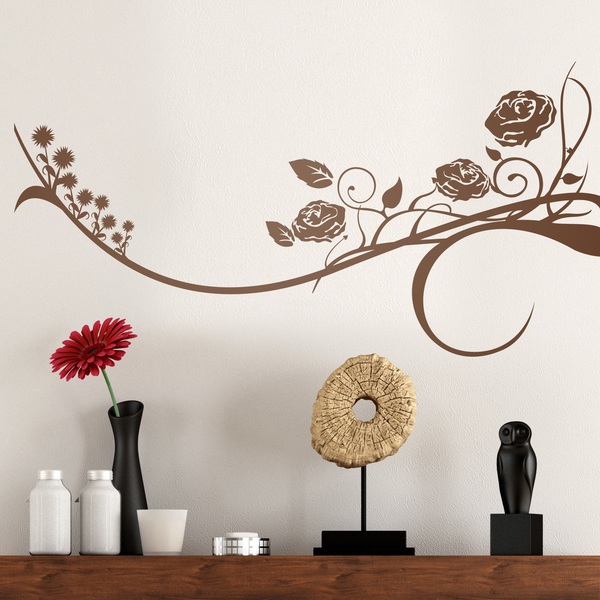 Wall Stickers: Rose Branch