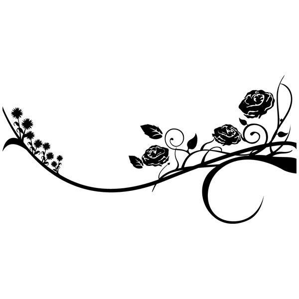 Wall Stickers: Rose Branch