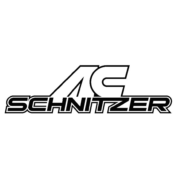 Car & Motorbike Stickers: AC Schnitzer in Bold Typography