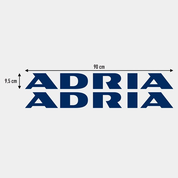 Camper van decals: Logo new Adria 2