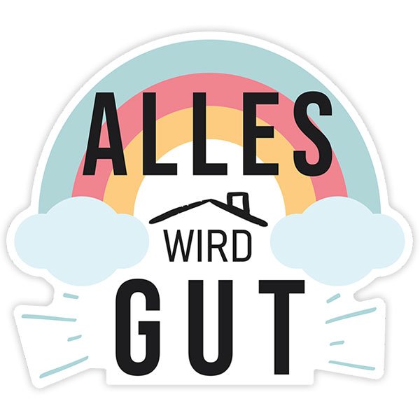 Wall Stickers: Sticker Rainbow Alles wird gut