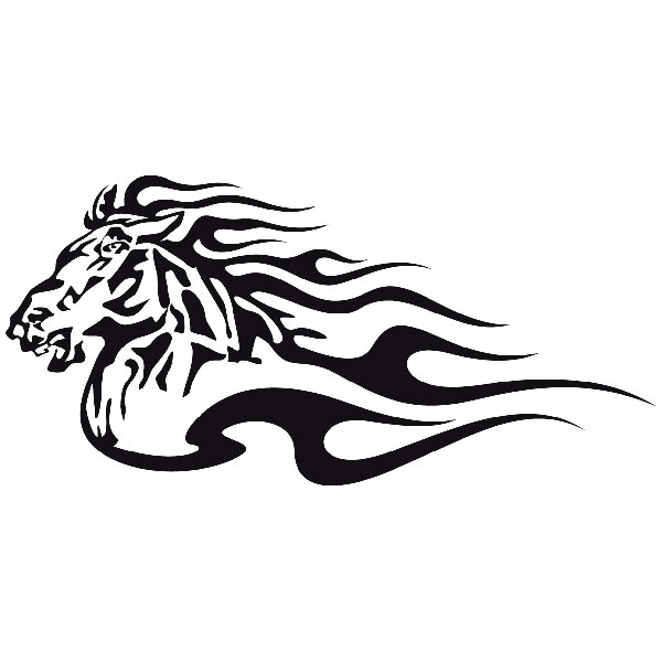 Car & Motorbike Stickers: Animal Flames 4