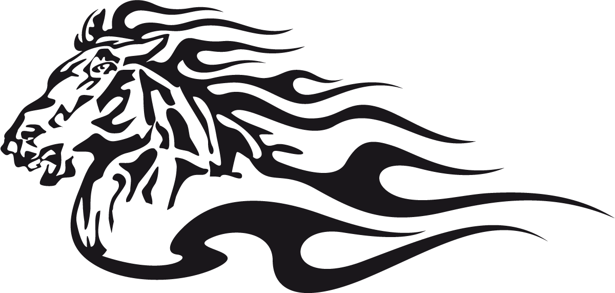 Car & Motorbike Stickers: Animal Flames 4