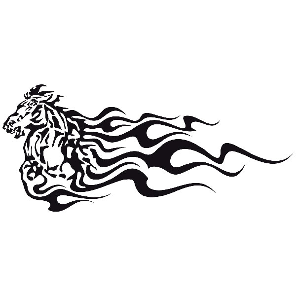 Car & Motorbike Stickers: Animal Flames 5
