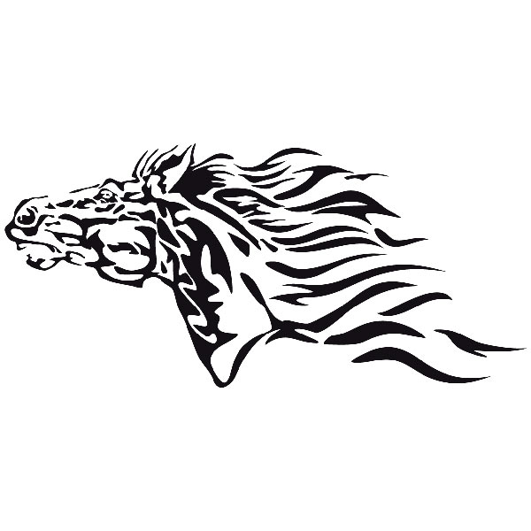 Car & Motorbike Stickers: Animal Flames 7