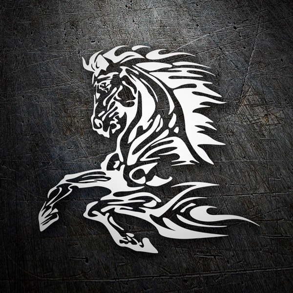 Car & Motorbike Stickers: Tribalised horse