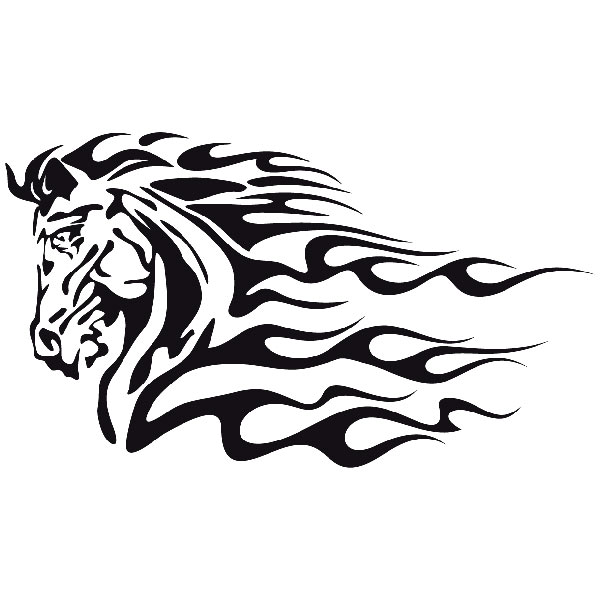 Car & Motorbike Stickers: Animal Flames 10