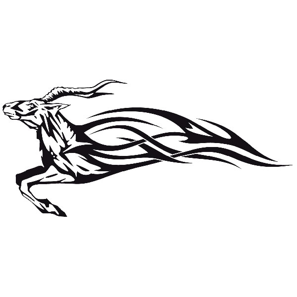 Car & Motorbike Stickers: Animal Flames 15