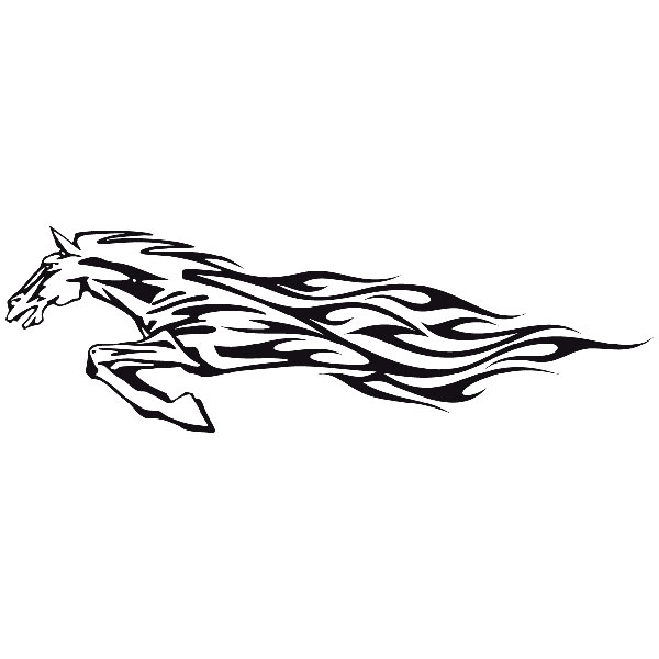 Car & Motorbike Stickers: Flaming Horse