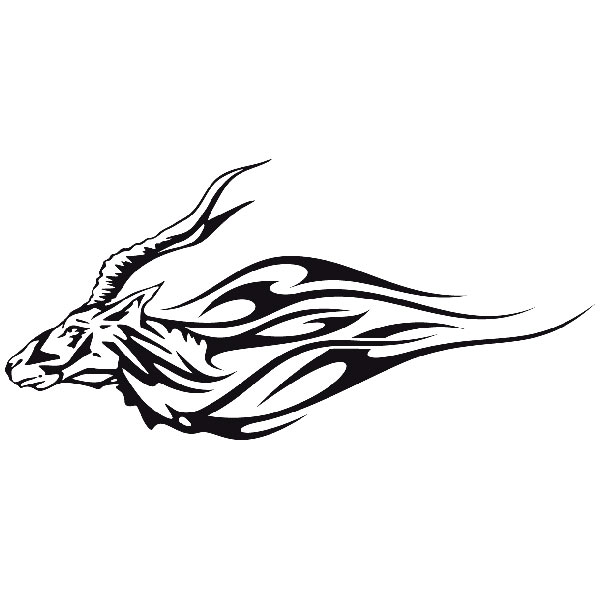 Car & Motorbike Stickers: Animal Flames 21