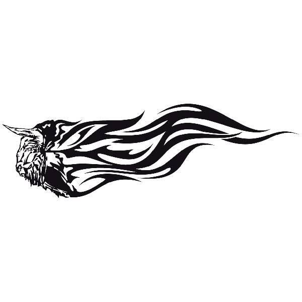 Car & Motorbike Stickers: Animal Flames 22