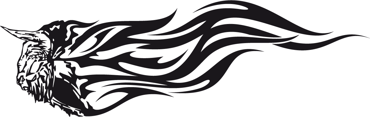 Car & Motorbike Stickers: Animal Flames 22