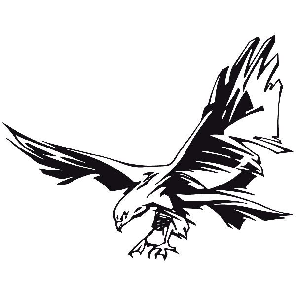 Car & Motorbike Stickers: Tribalised Eagle