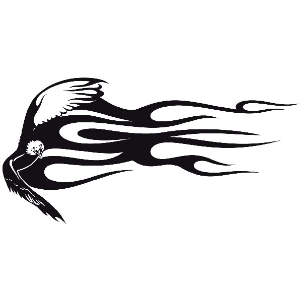 Car & Motorbike Stickers: Animal Flames 28