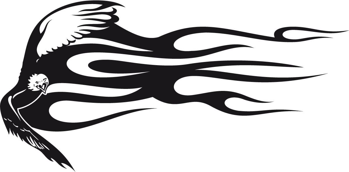 Car & Motorbike Stickers: Animal Flames 28