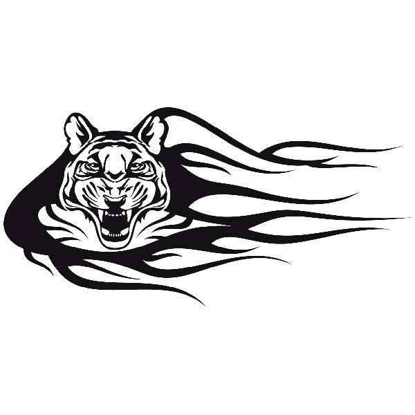 Car & Motorbike Stickers: Animal Flames 32