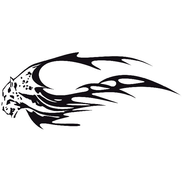 Car & Motorbike Stickers: Animal Flames 55