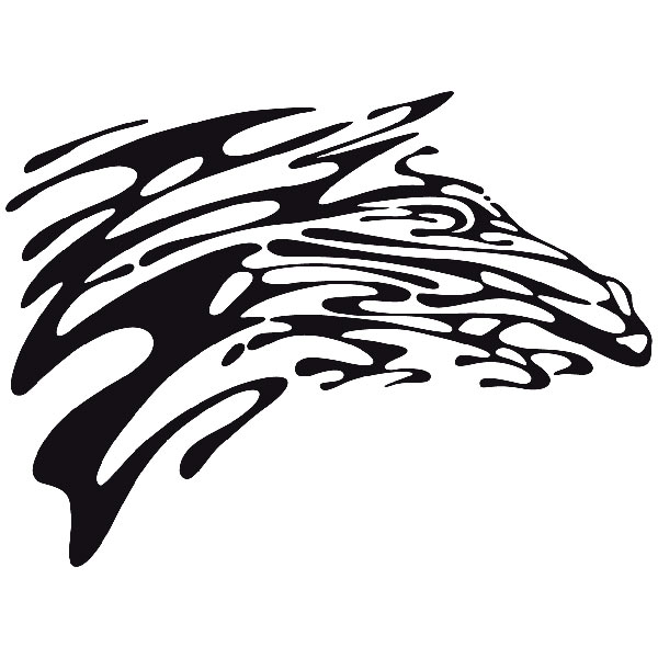 Car & Motorbike Stickers: Animal Flames 56