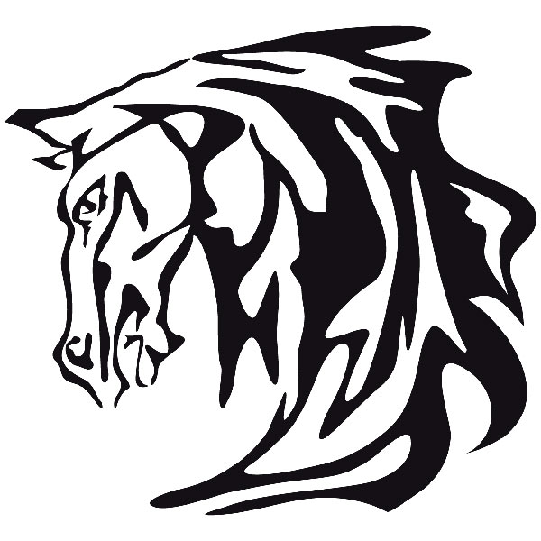 Car & Motorbike Stickers: Animal Flames 66