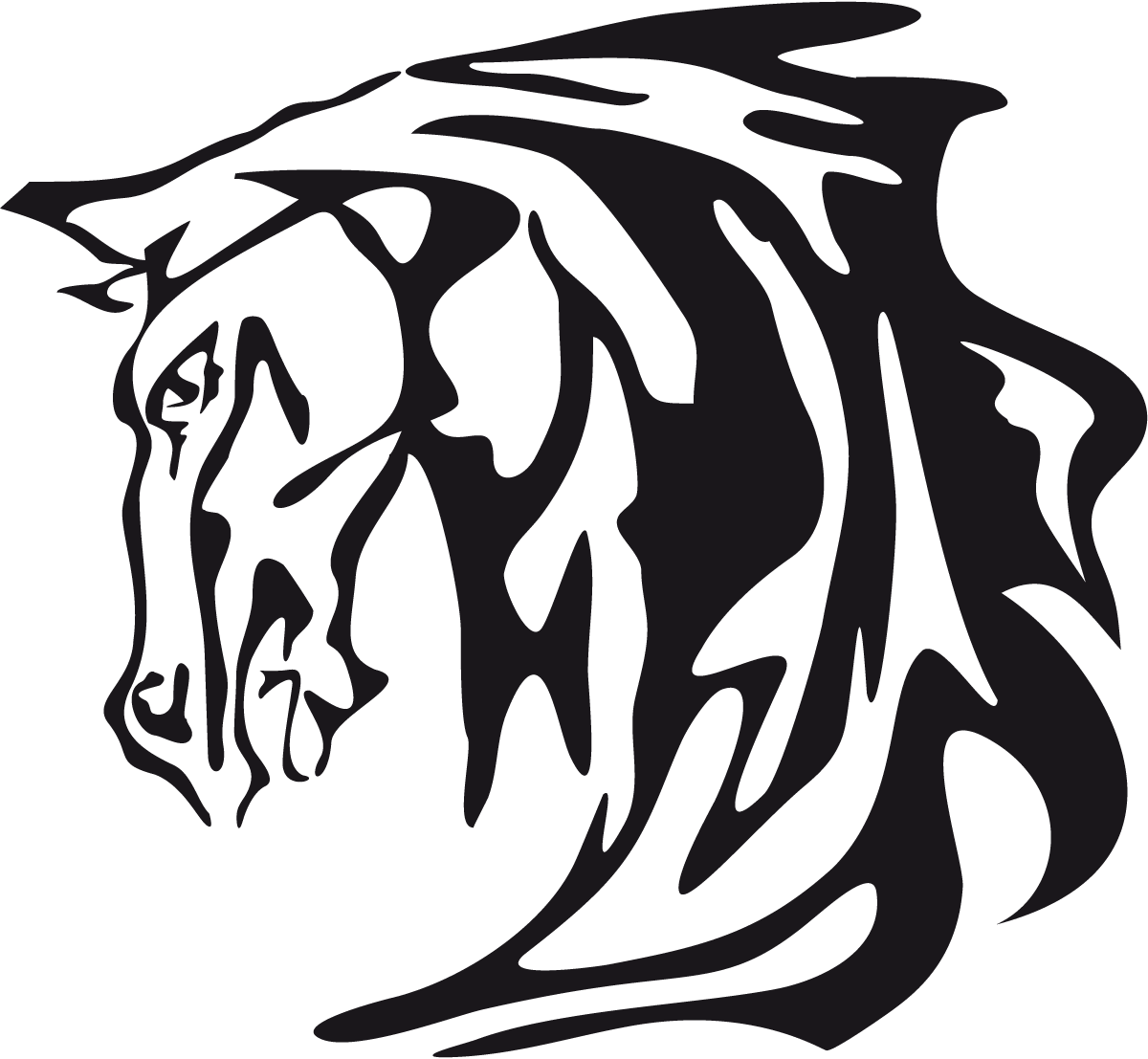 Car & Motorbike Stickers: Animal Flames 66