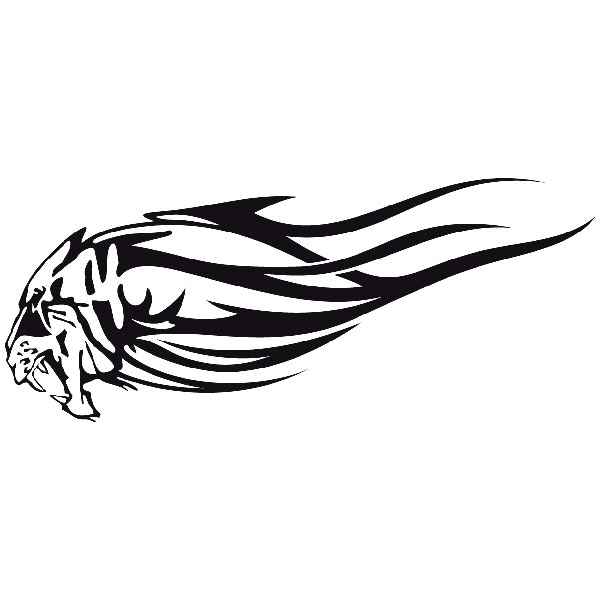 Car & Motorbike Stickers: Animal Flames 71
