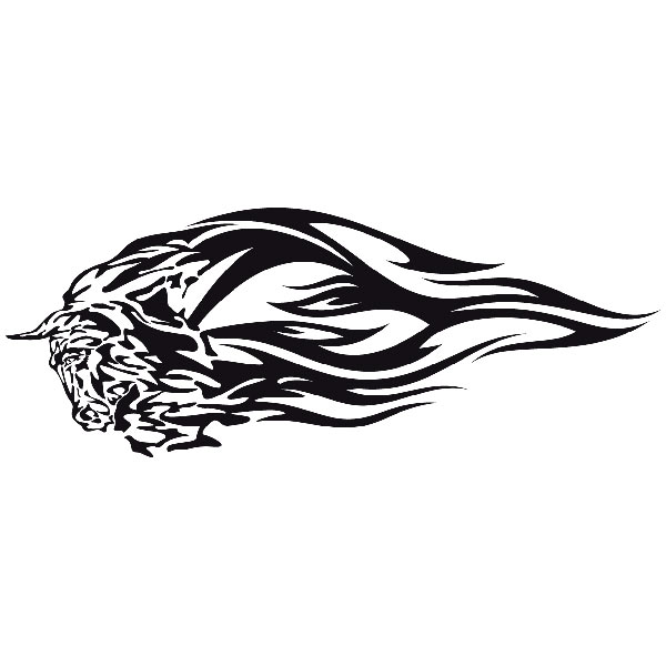 Car & Motorbike Stickers: Animal Flames 72