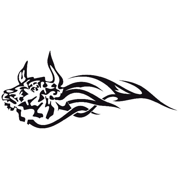 Car & Motorbike Stickers: Animal Flames 78