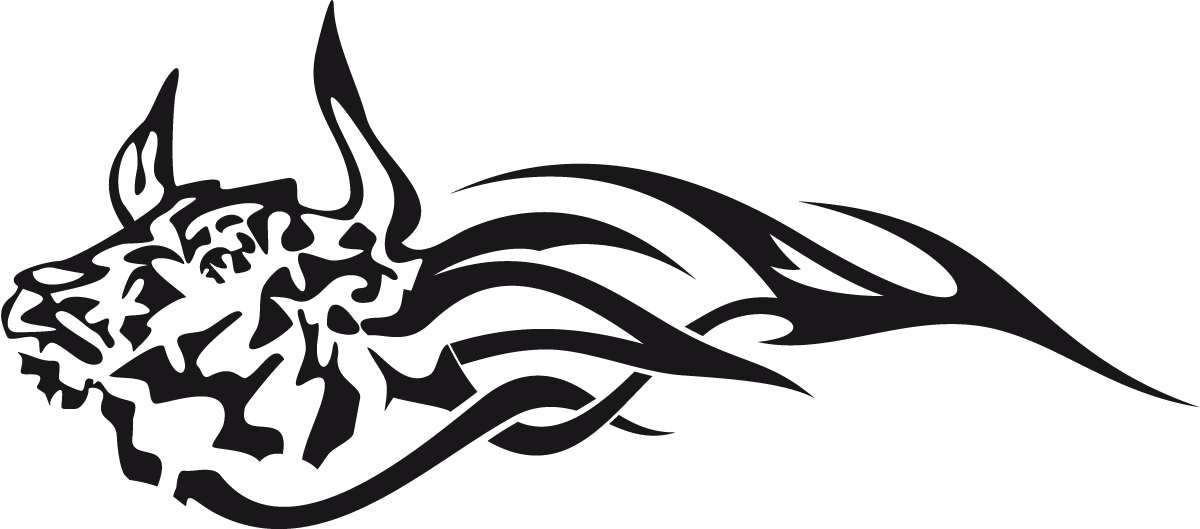 Car & Motorbike Stickers: Animal Flames 78