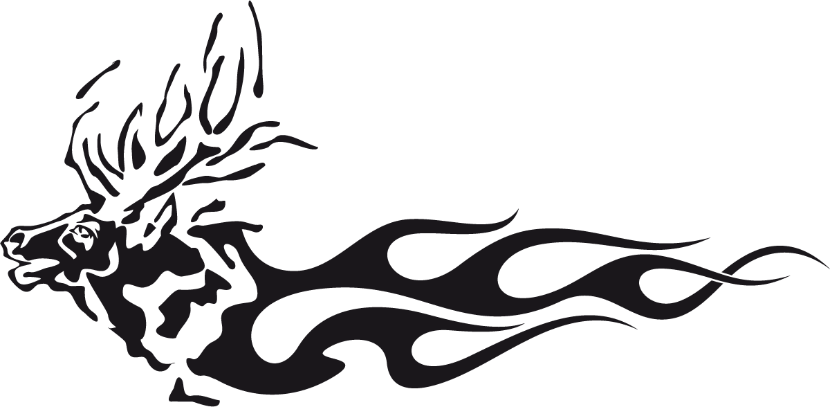 Car & Motorbike Stickers: Animal Flames 81