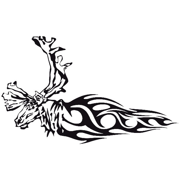 Car & Motorbike Stickers: Animal Flames 82