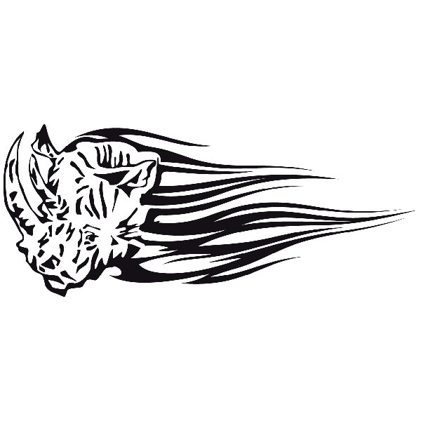 Car & Motorbike Stickers: Animal Flames 86